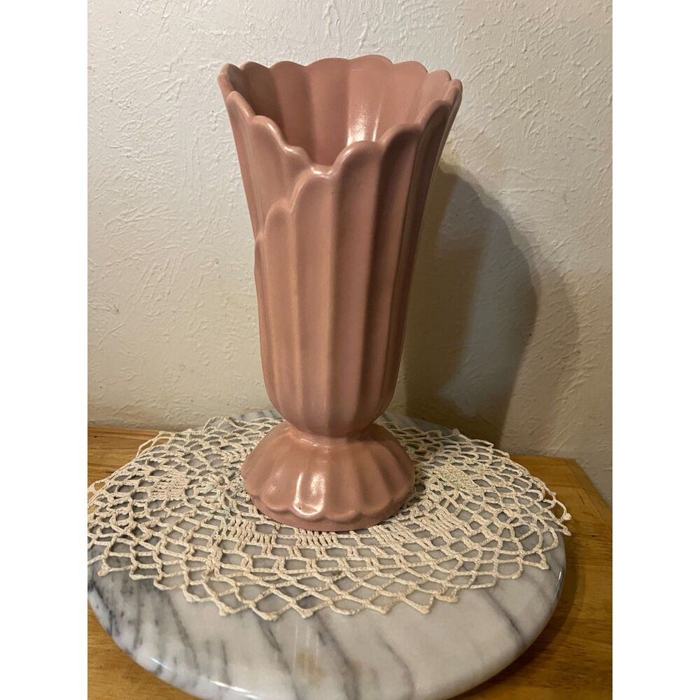 Camark Pottery art deco fan vase